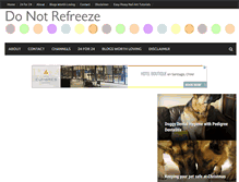 Tablet Screenshot of donotrefreeze.com